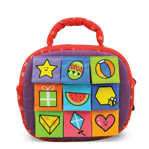 Melissa & Doug Take-Along Shape Sorter with Activity Bag and 9 Shape Blocks - Picture 2 of 5